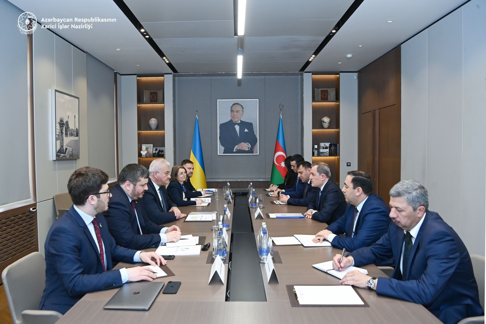 Azerbaijani, Ukrainian FMs hold expanded meeting [PHOTOS]