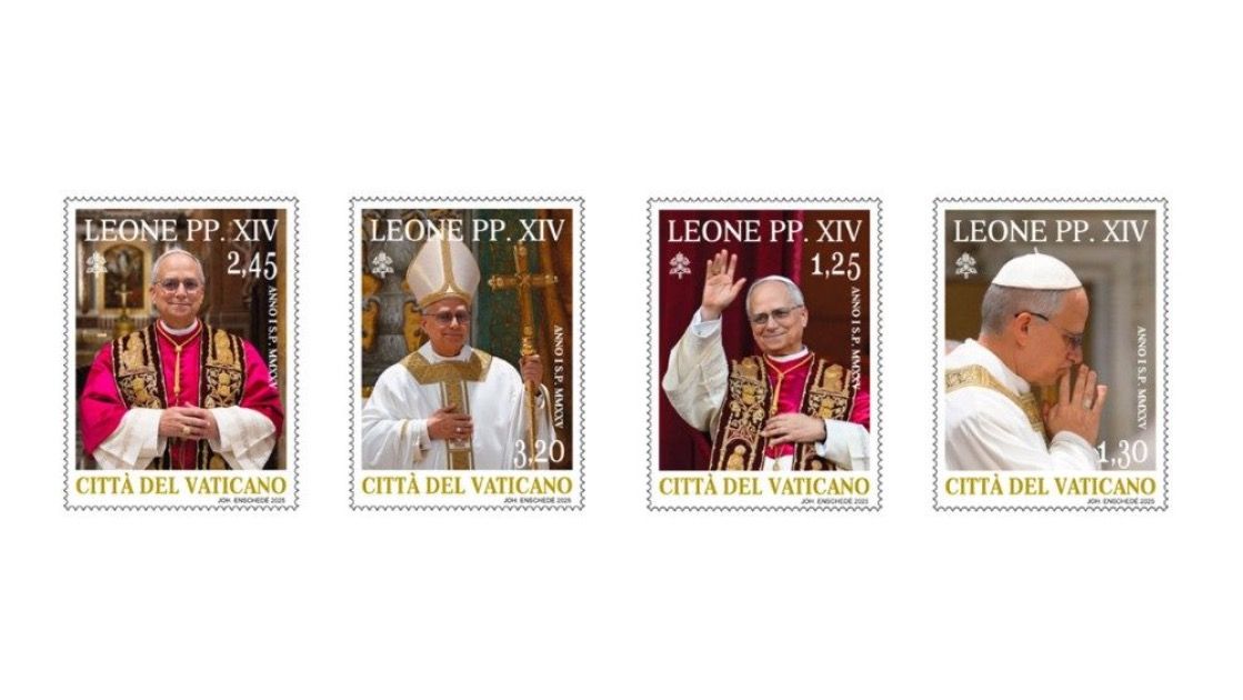 First Pope Leo stamps released by Vatican