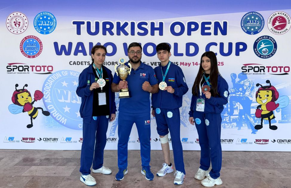 Azerbaijani kickboxers achieve success at Turkish Open 2025 [PHOTOS]