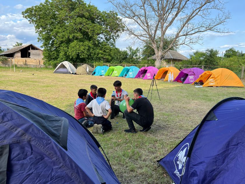 Scout camp project empowers rural students through innovation grant in Azerbaijan