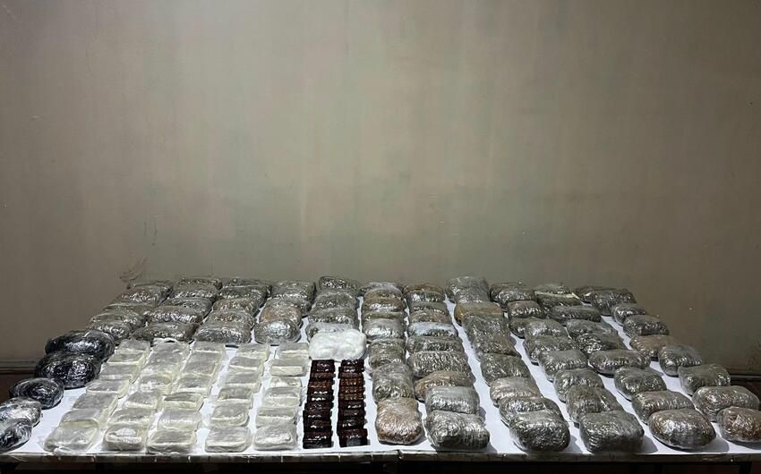 Border violation from Iran thwarted, nearly 76 kg of narcotics seized by Azerbaijani forces