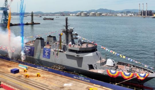 HD Hyundai heavy industries launches new patrol vessel for Philippine Navy