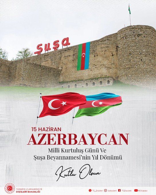 Turkiye extends National Salvation Day greetings to Azerbaijan