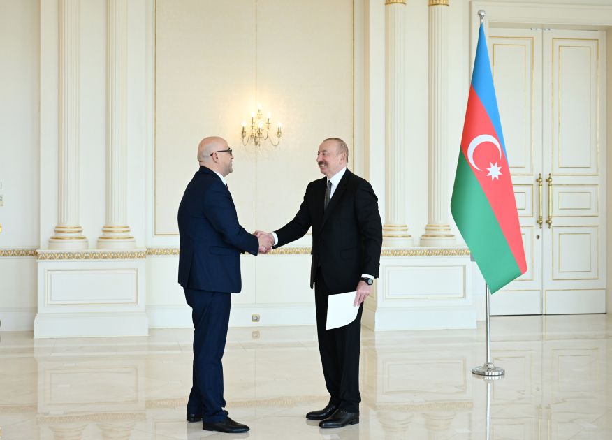 President of Azerbaijan Ilham Aliyev receives credentials of incoming ambassador of Palestine [PHOTOS/VIDEO]