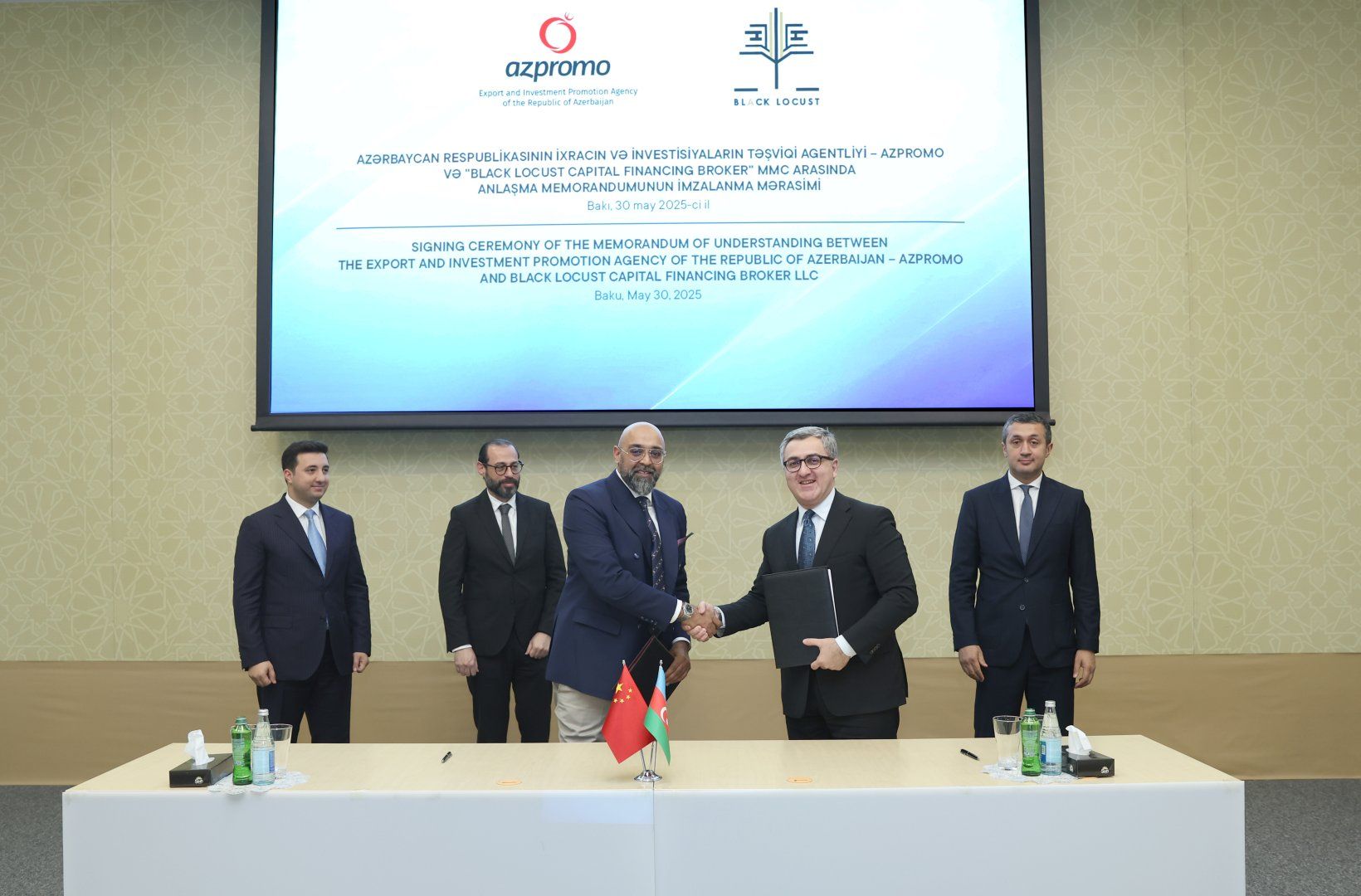 AZPROMO signs MoU with Black Locust Capital to boost investment cooperation