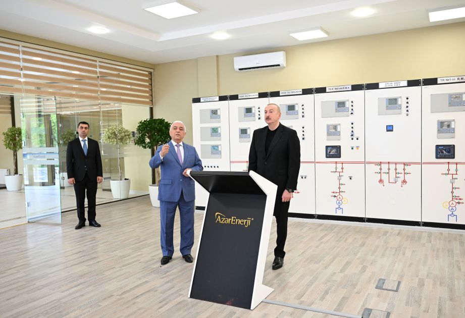 President Ilham Aliyev attends inauguration of “Yevlakh” Junction Substation and Regional Training and Laboratory Center [PHOTOS]