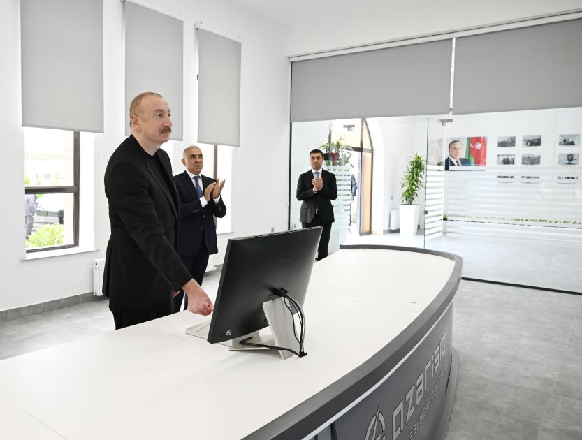 President Ilham Aliyev attends opening of Central Aran Regional SCADA Control Center in Yevlakh [PHOTOS]