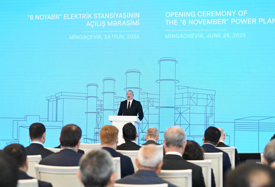 8 November plant to cement Mingachevir as S Caucasus energy hub, says President
