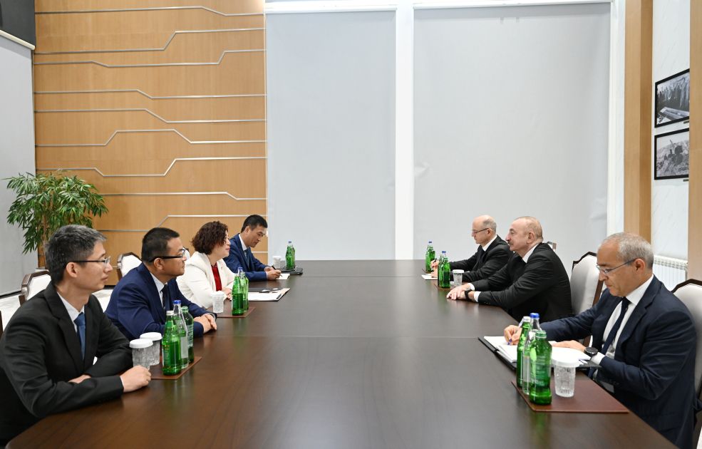 President Ilham Aliyev received Chairman of the Board of China’s Dongfang Electric International Corporation in Mingachevir [PHOTOS]