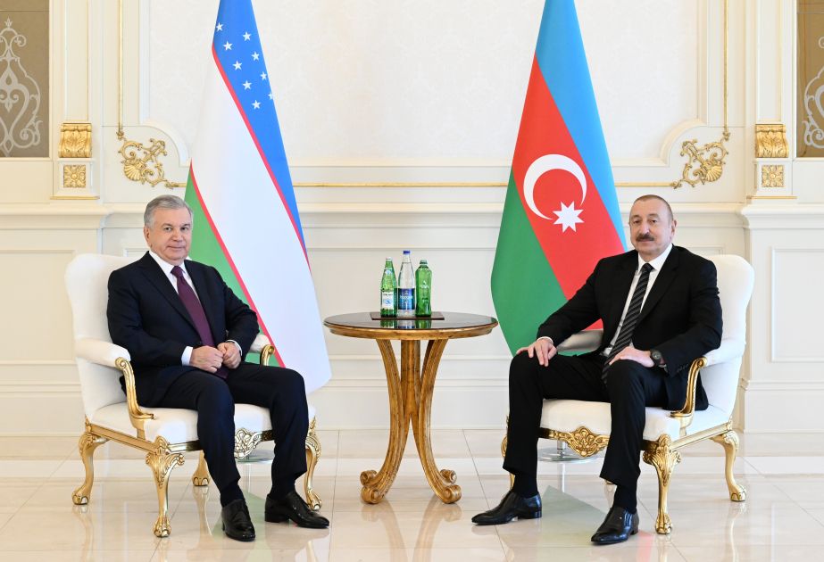 One-on-one meeting between President Ilham Aliyev, President Shavkat Mirziyoyev kicks off [VIDEO]