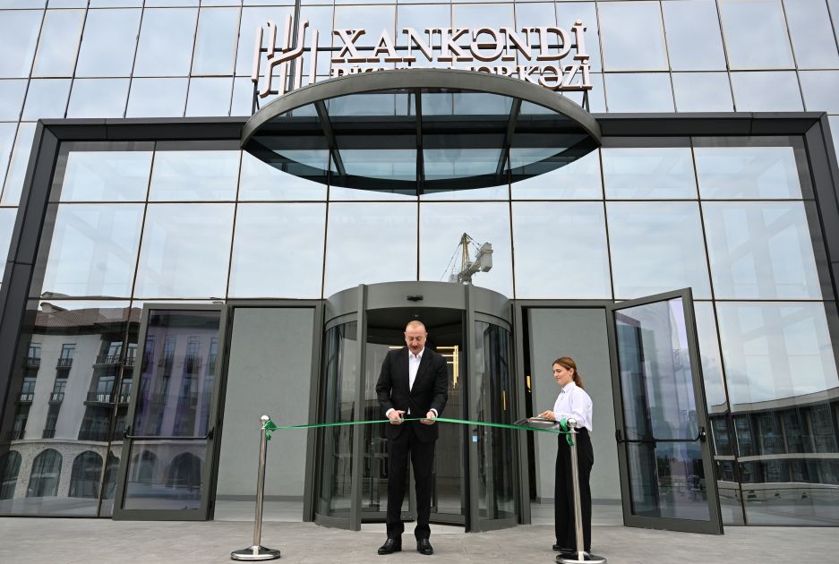 President Ilham Aliyev attends opening of Khankendi Business Center [PHOTOS/VIDEO]