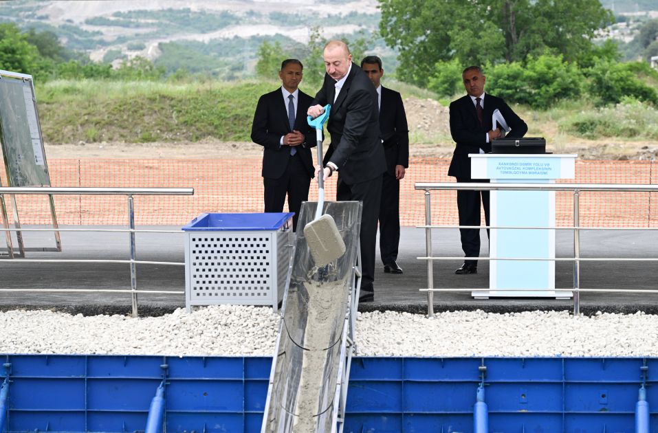Foundation stone laid for Khankendi Railway and Bus Terminal Complex [PHOTOS]