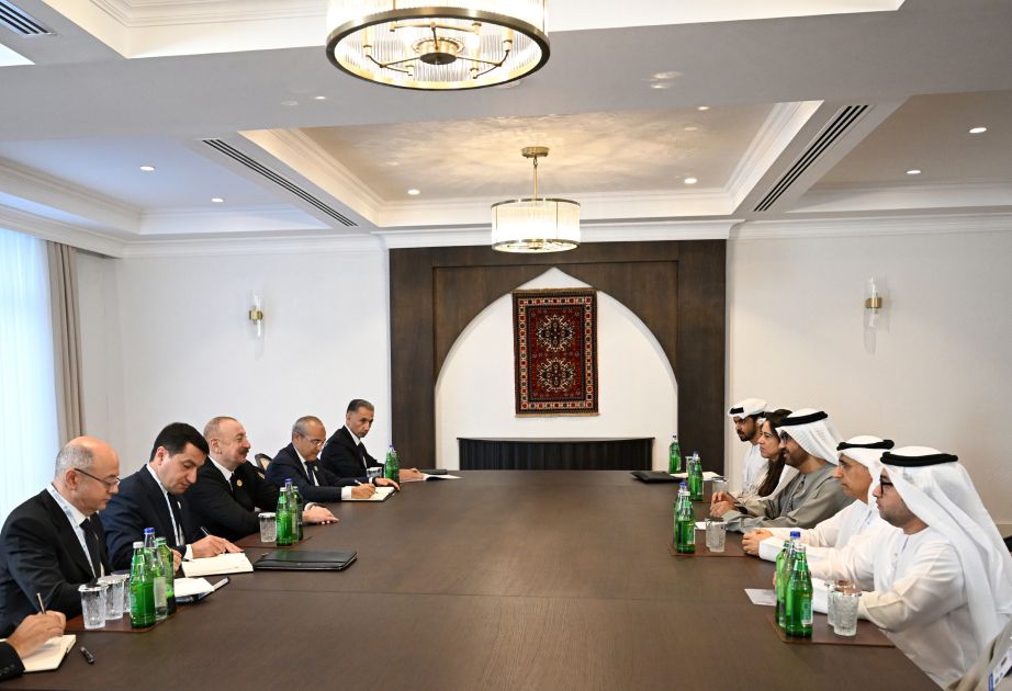 President Ilham Aliyev receives UAE Minister of Industry and Advanced Technology in Khankendi [PHOTOS]