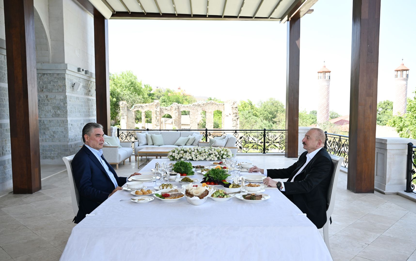 President Ilham Aliyev and Gurbanguly Berdimuhamedov had joint dinner in Shusha [PHOTOS]