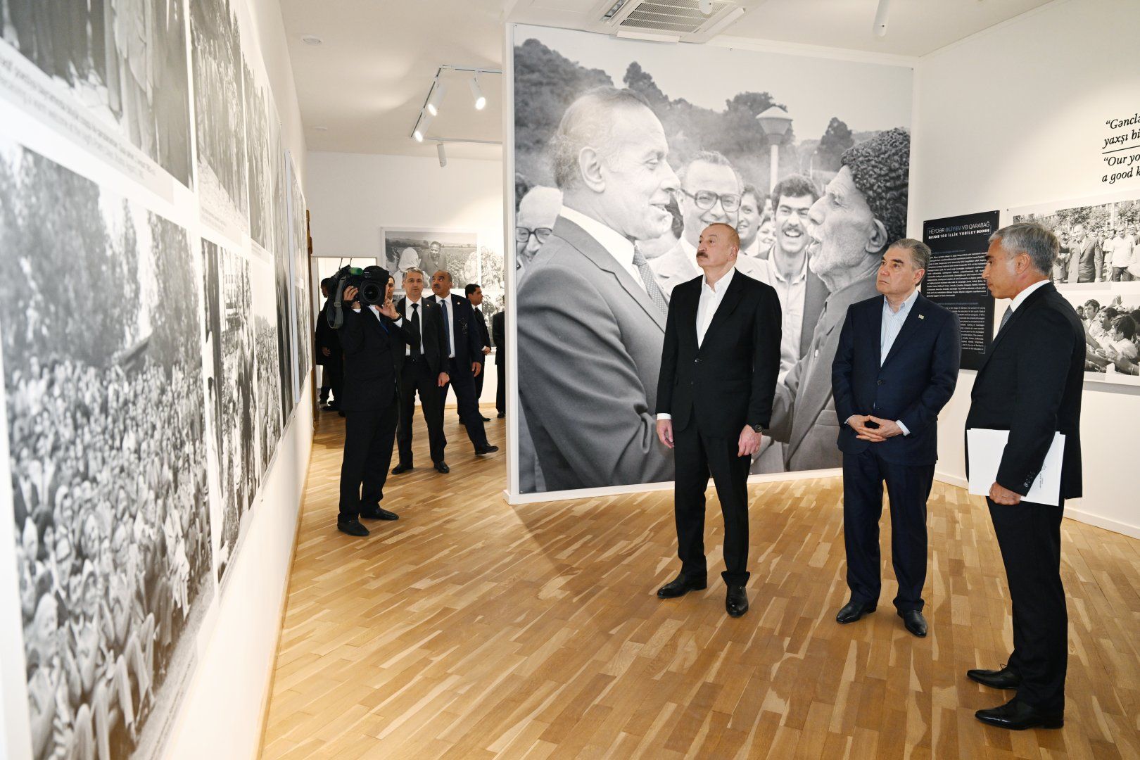 President Ilham Aliyev, Gurbanguly Berdimuhamedov visit "Heydar Aliyev and Garabagh" exhibition at Creativity Center in Shusha [PHOTOS]