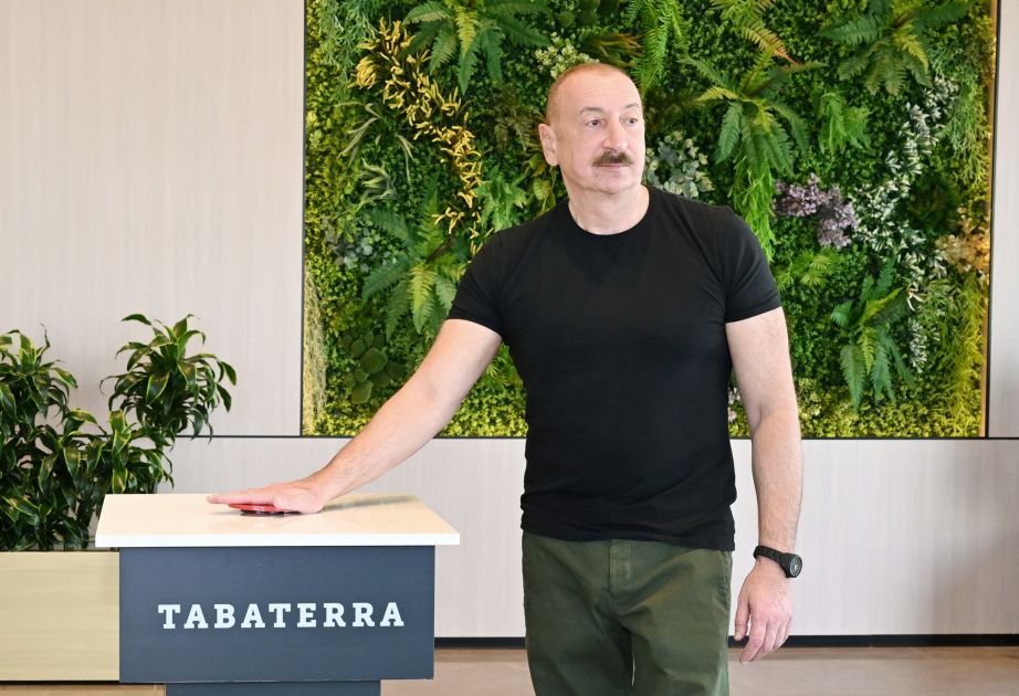 President Ilham Aliyev attends opening of tobacco manufacturing facility in Aghdam Industrial Park