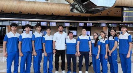 Azerbaijani taekwondo fighters set off for North Macedonia