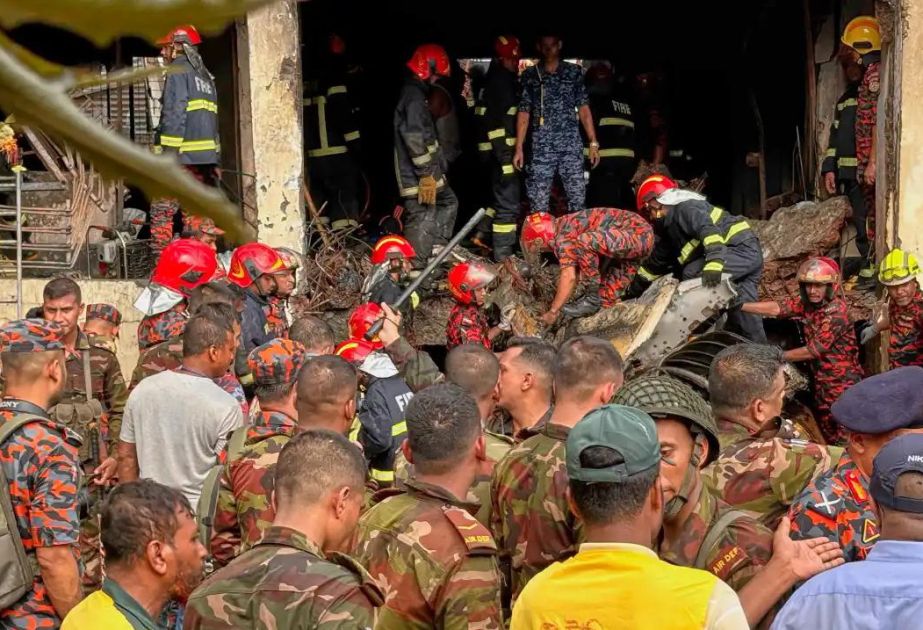 At least 19 dead as Bangladesh Air Force Training Jet crashes