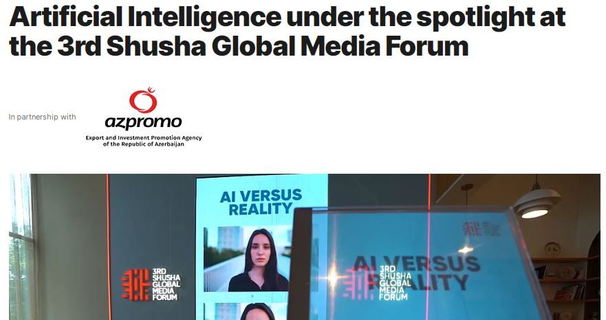 Euronews highlights global AI and media ethics dialogue at Shusha Forum