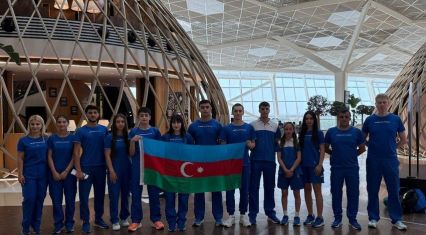 Azerbaijani table tennis players depart for training camp in China