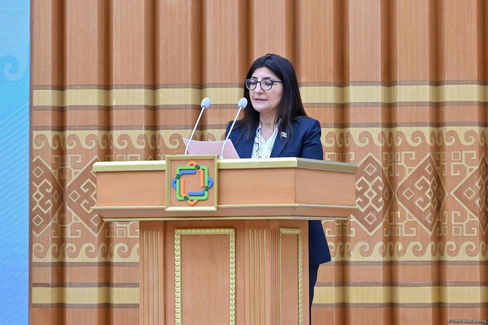Azerbaijani MP Sevil Mikayilova presents report on behalf of Inter-Parliamentary Union at UN LLDC3 conference in Awaza [PHOTOS]
