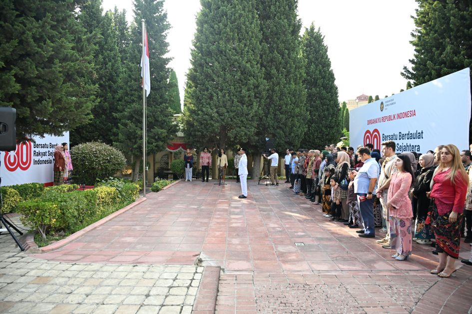 Indonesia’s embassy in Baku marks 80th Independence anniversary with flag-raising ceremony [PHOTOS]