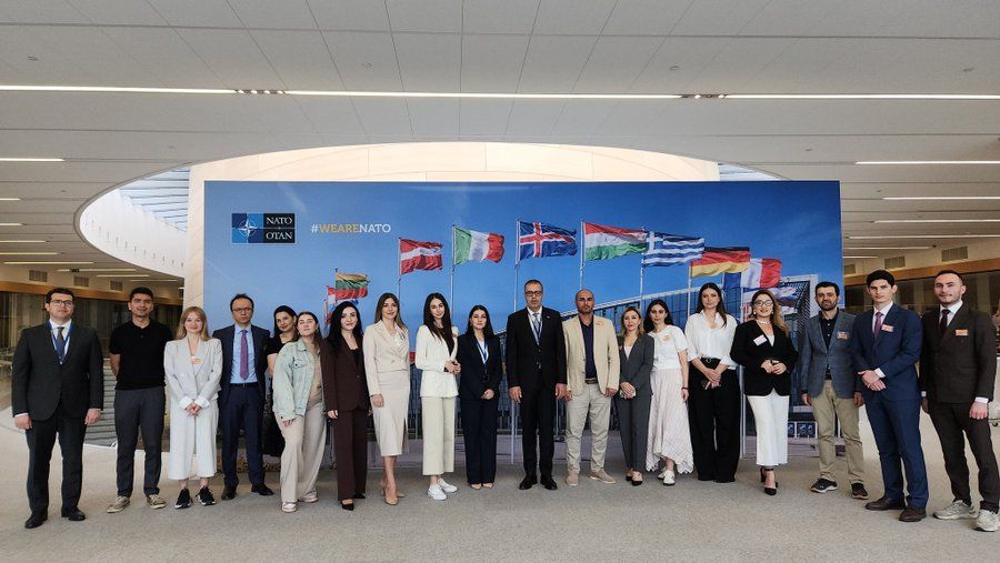 Azerbaijani media delegation visits NATO headquarters