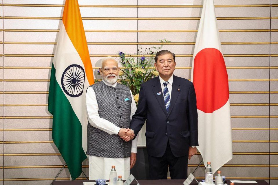 Japan and India pledge stronger economic and security ties