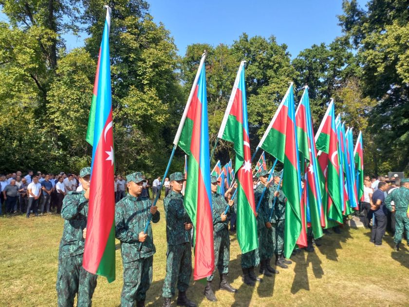 Farewell ceremony held for Azerbaijani martyr in Gakh district [PHOTOS]