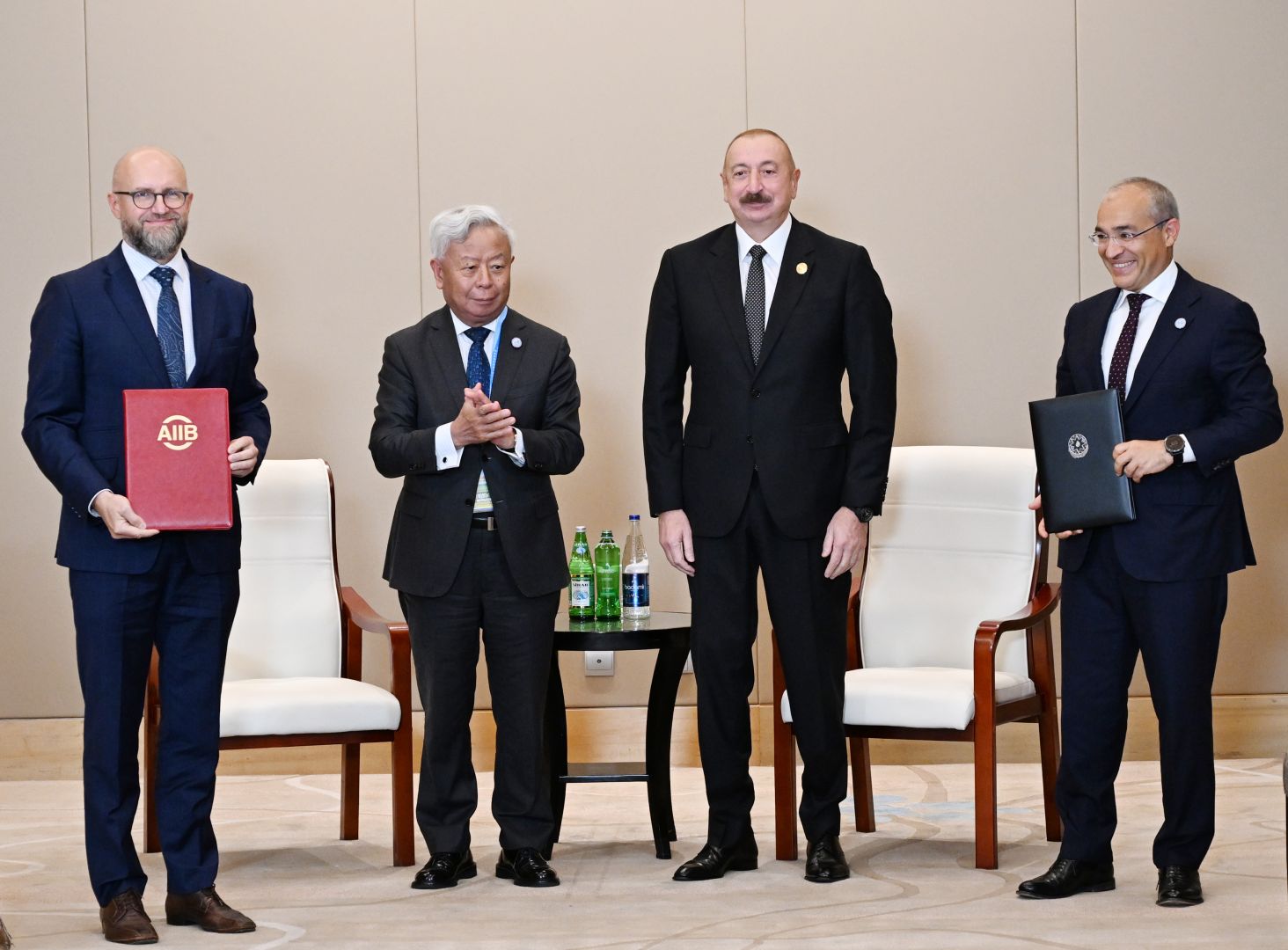 President Ilham Aliyev meets with President of Asian Infrastructure Investment Bank in Tianjin [PHOTOS/VIDEO]