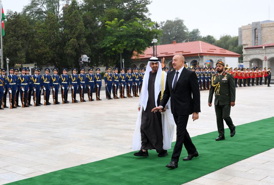 Shusha hosts official welcoming ceremony for President of United Arab Emirates [PHOTOS]