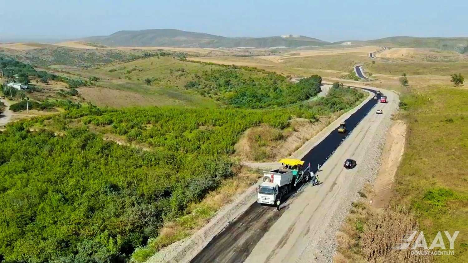 Construction of Sugovushan-Sarsang Reservoir-Gozlukorpu-Kalbajar highway progresses rapidly [PHOTOS/VIDEO]