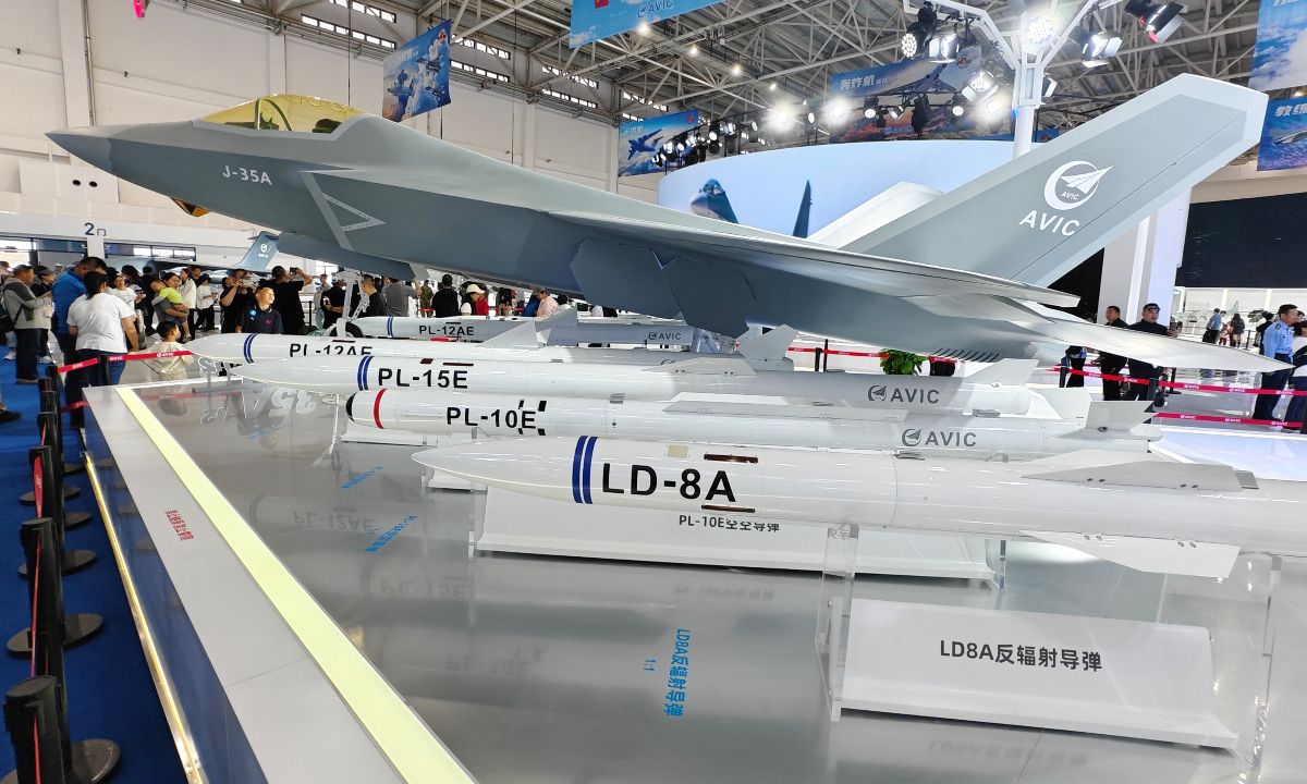 Chinese Air Force unveils J-35A and J-20 fighters at 2025 aviation open day
