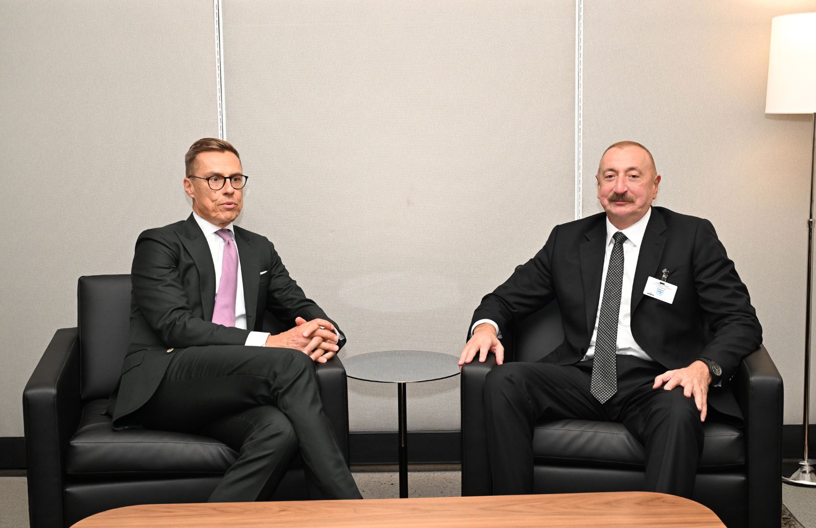 President Ilham Aliyev met with President of Finland at UN headquarters in New York
