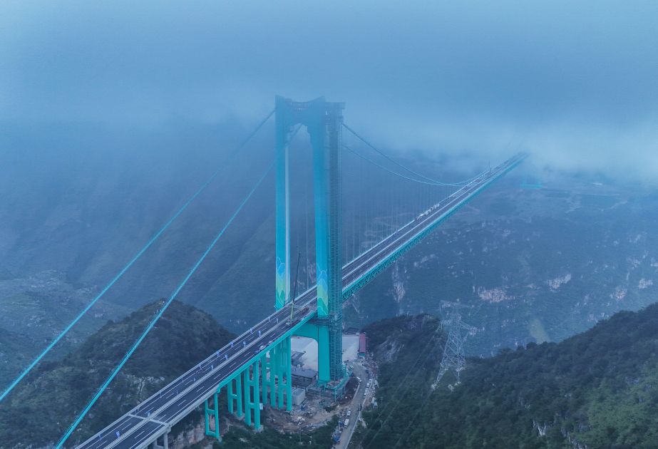 World’s tallest bridge opens in southwest China