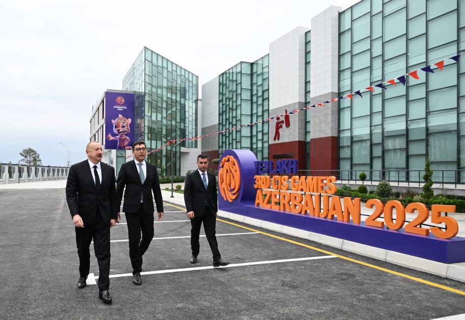 President Ilham Aliyev attends opening of Yevlakh Olympic Sports Complex [PHOTOS]