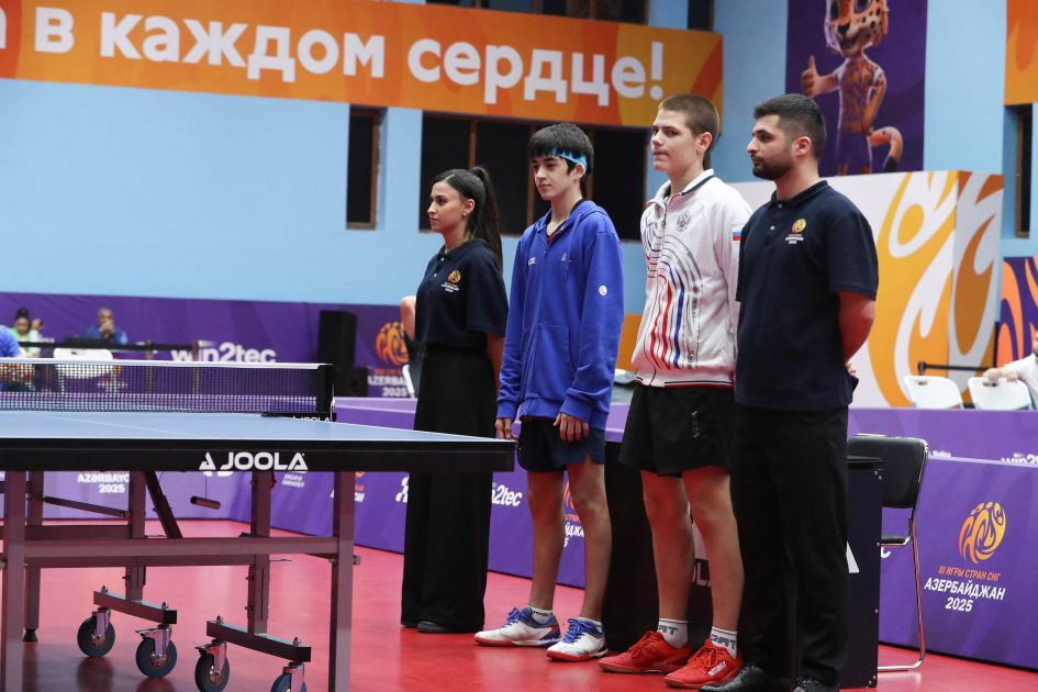 National table tennis team seals success with nine medals at CIS Games [PHOTOS]