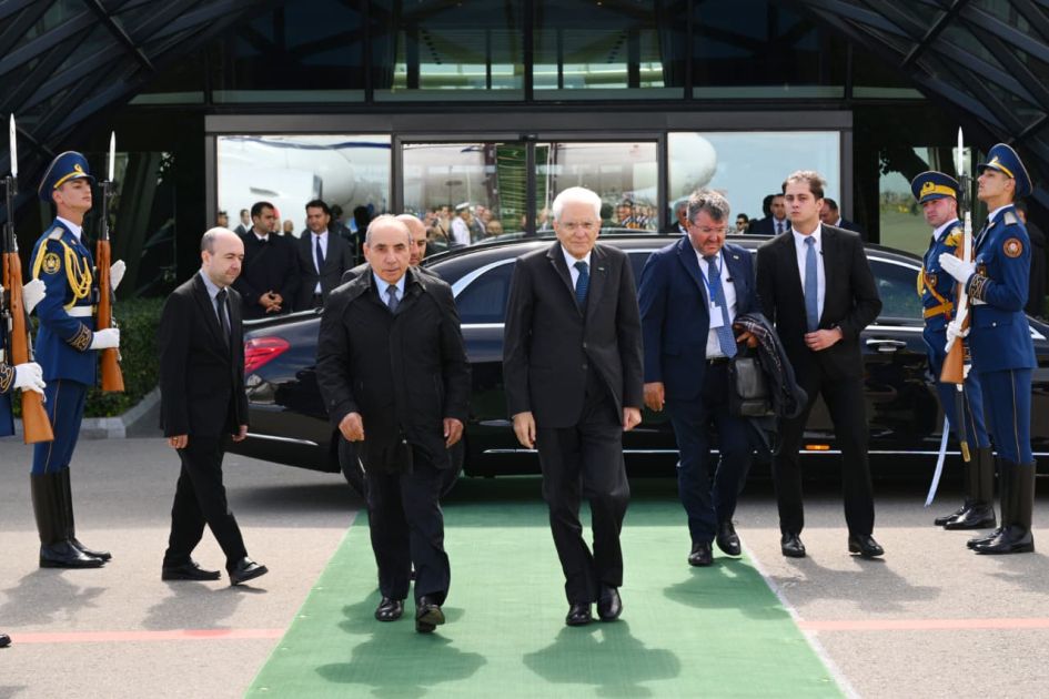 Italian President completes official visit to Azerbaijan [PHOTOS]
