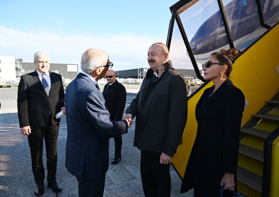 President of Azerbaijan Ilham Aliyev arrives in Denmark for working visit [PHOTOS]