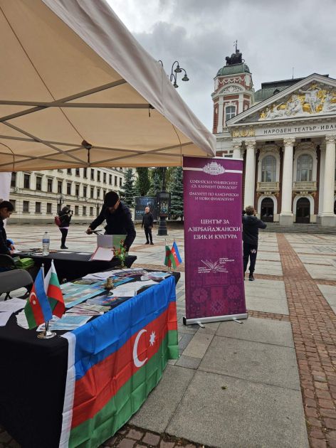 Azerbaijani stand set up at European Languages Fair