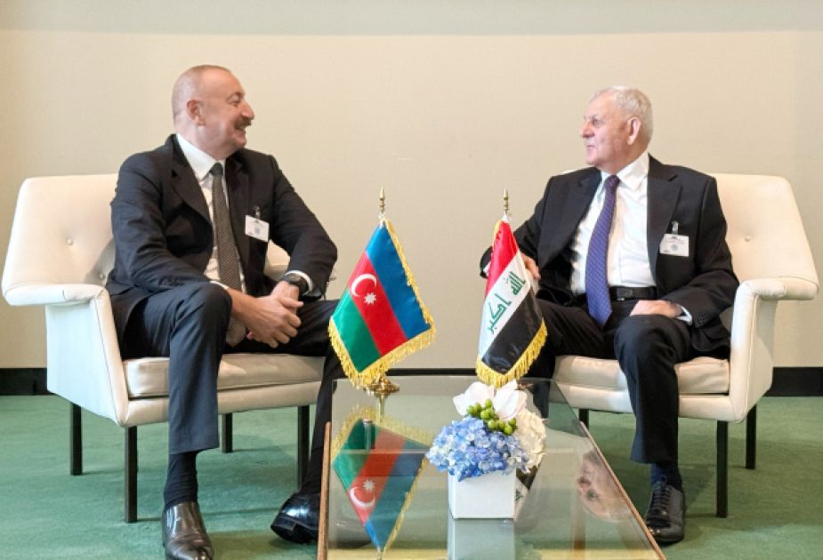 President Ilham Aliyev highly values exchange of views with Iraqi counterpart in New York