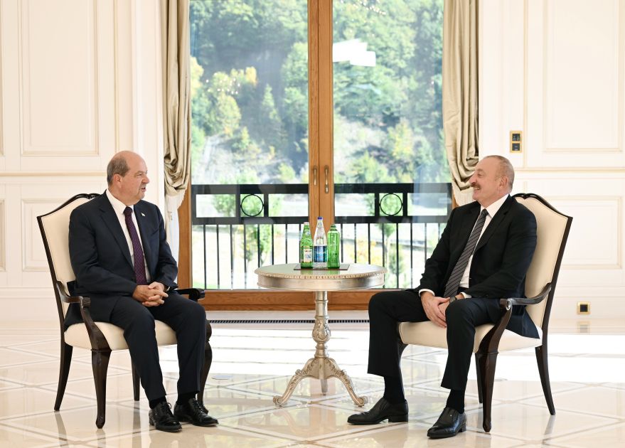 President Ilham Aliyev meets President of Turkish Republic of Northern Cyprus [PHOTOS]