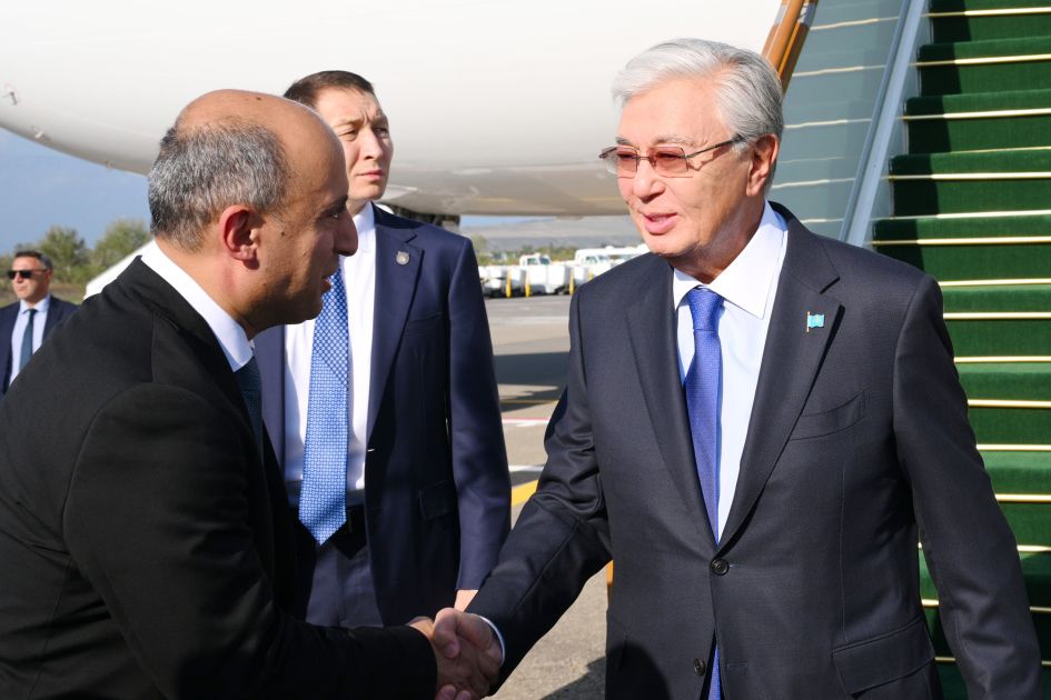 Kazakhstan's Tokayev arrives in Azerbaijan [PHOTOS]