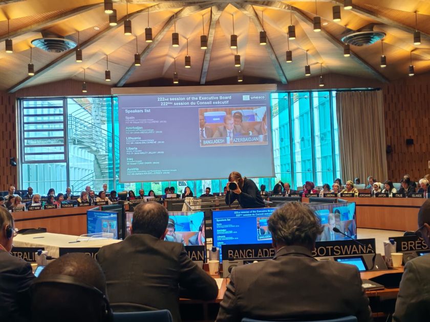 Azerbaijan's statement delivered at UNESCO's Executive Board meeting [PHOTOS]