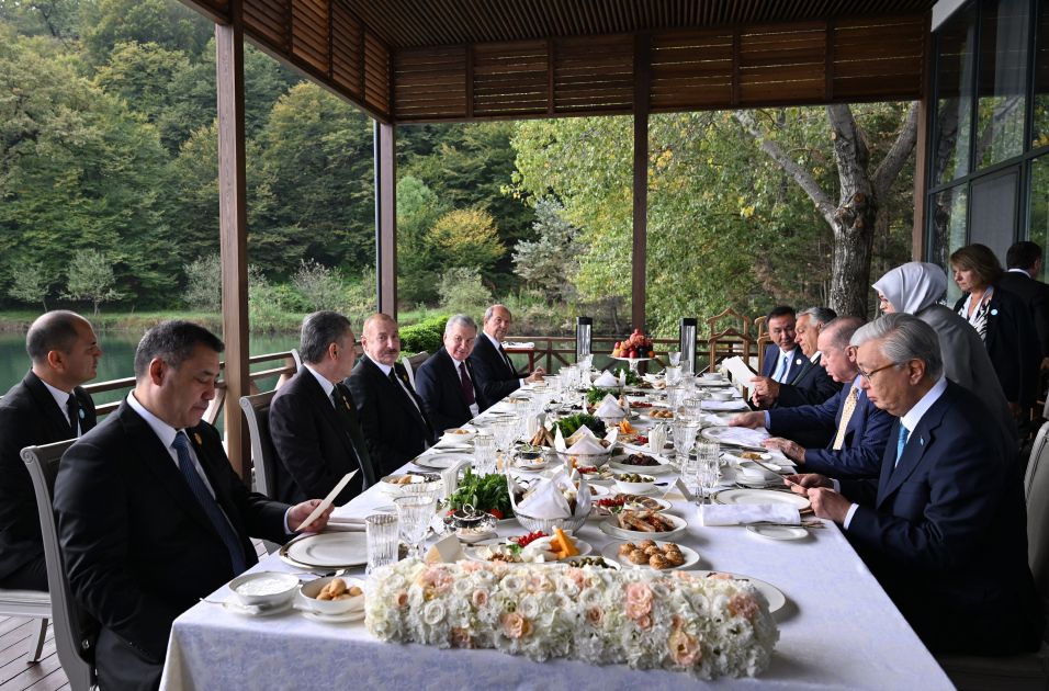 Azerbaijan's Gabala hosts official luncheon on behalf of President Ilham Aliyev for leaders attending OTS summit [PHOTOS]
