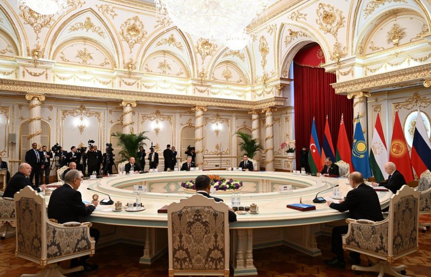 President Ilham Aliyev addresses CIS Heads of State Council meeting in limited format