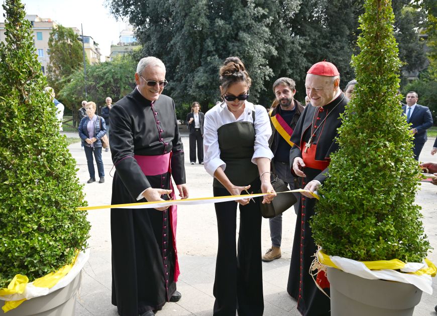First VP Mehriban Aliyeva attends opening ceremony of restoration project for Catacombs of Saint Commodus in Vatican [PHOTOS]