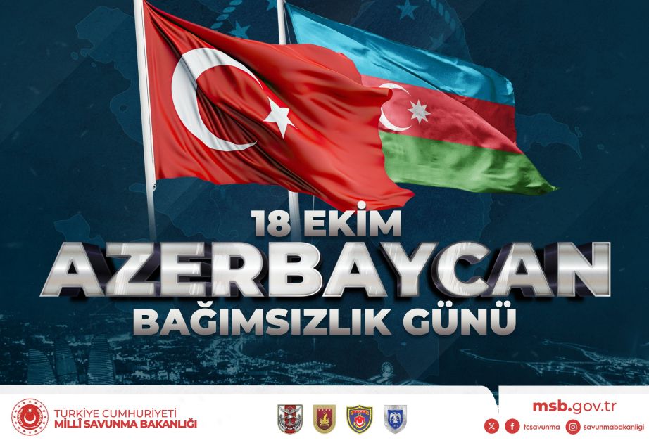 Türkiye’s Defense Ministry congratulates Azerbaijan on Independence Day