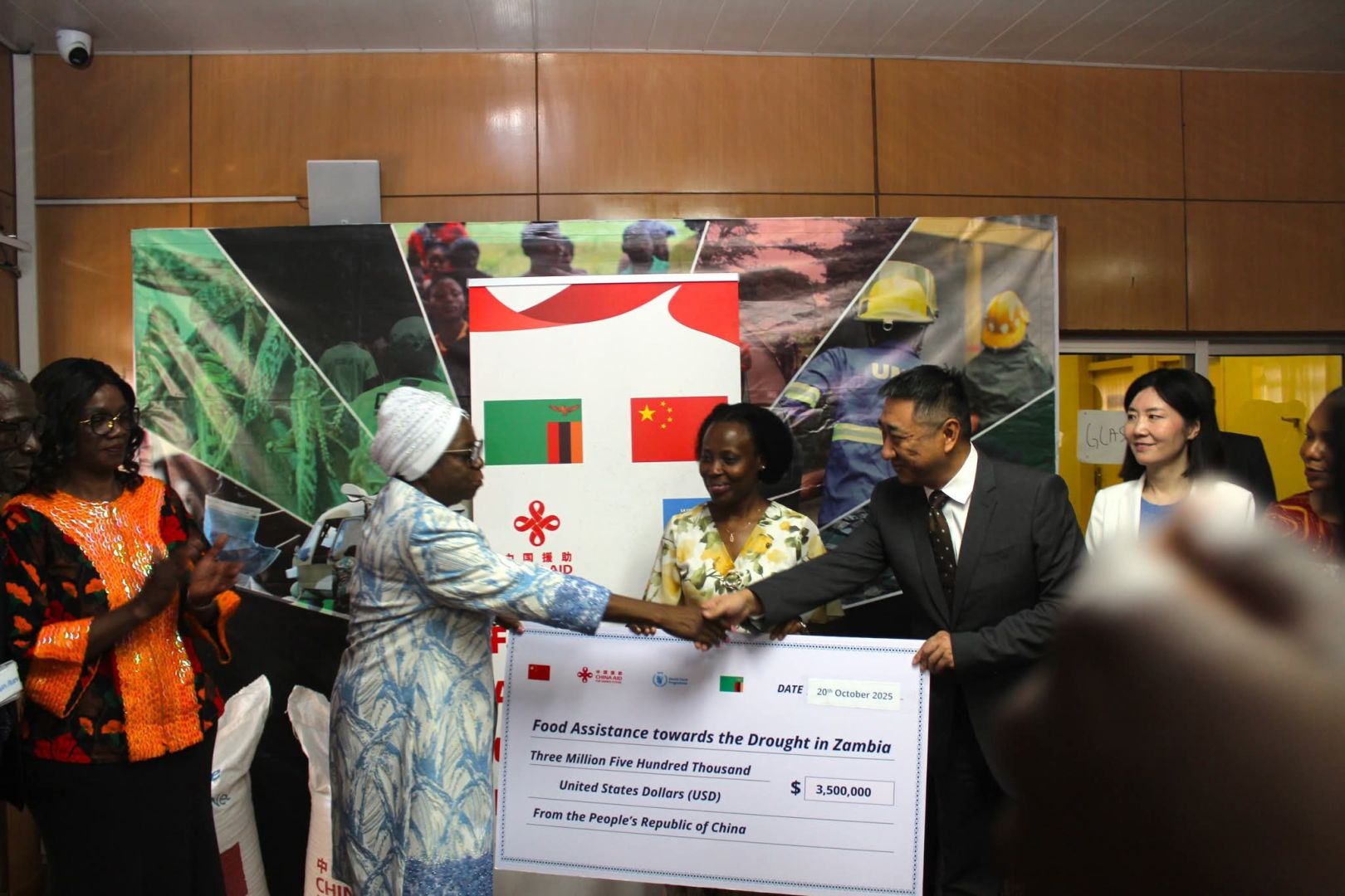 China contributes millions to support food relief efforts in Zambia