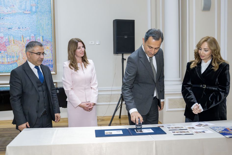 Postage stamps dedicated to Mirza Gadim Iravani presented in Baku [PHOTOS]
